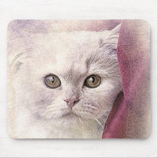 Snuggle Time Kitty | ABSTRAKT | Wasserfarbe Mousepad