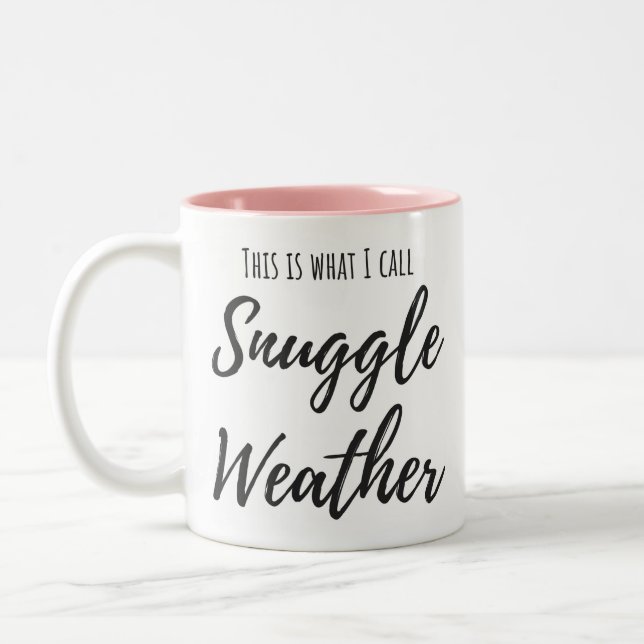 Snuggle-Wetter-Tasse Zweifarbige Tasse (Links)