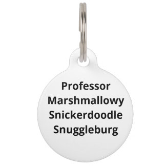 SnuggleNames: Benutzerdefinierte Namens-ID-Anhänge Haustiermarke