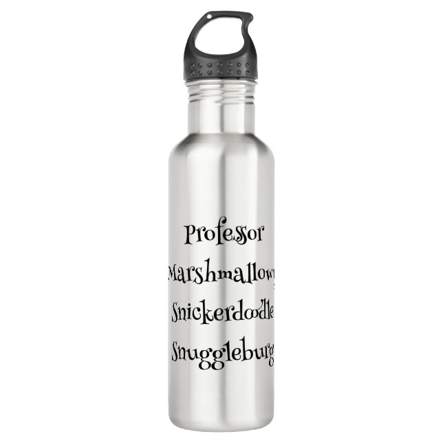 SnuggleNames: Custom Aluminium Water Flasche Edelstahlflasche (Vorderseite)
