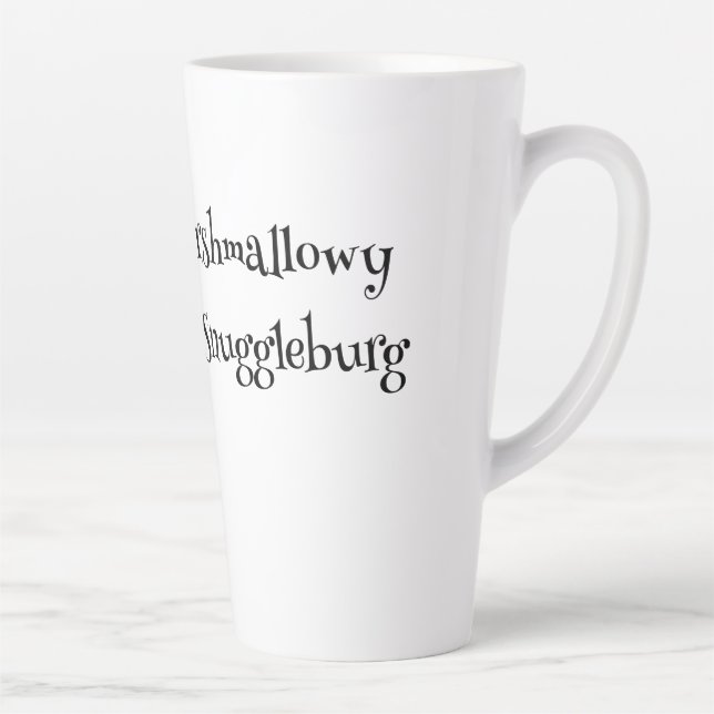 SnuggleNames: Custom Gift Latte Tasse (Rechts)