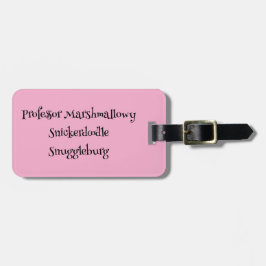 SnuggleNames: Custom Luggage Tag Gepäckanhänger