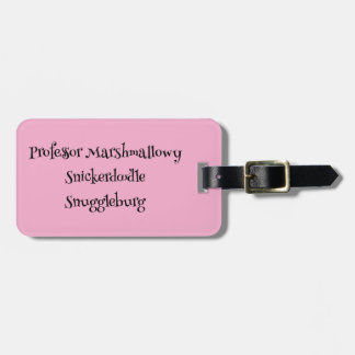 SnuggleNames: Custom Luggage Tag Gepäckanhänger