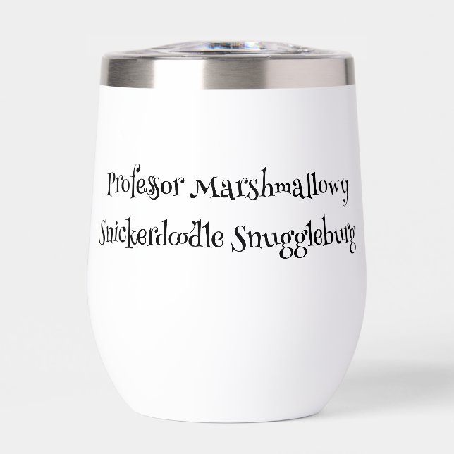 SnuggleNames Geschenk Wasserflasche - Stil 1 (Vorderseite)