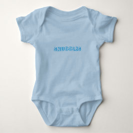 "Snuggles" Hellblau Baby Strampler