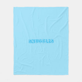 "Snuggles" Hellblau Fleecedecke