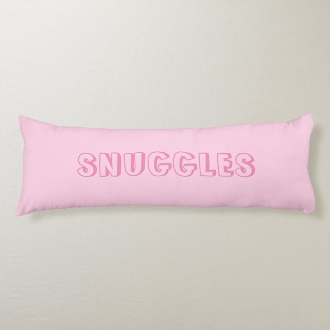 "Snuggles" Hellrosa Seitenschläferkissen (Vorderseite)