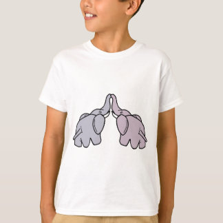 Snuggling Elefanten T-Shirt