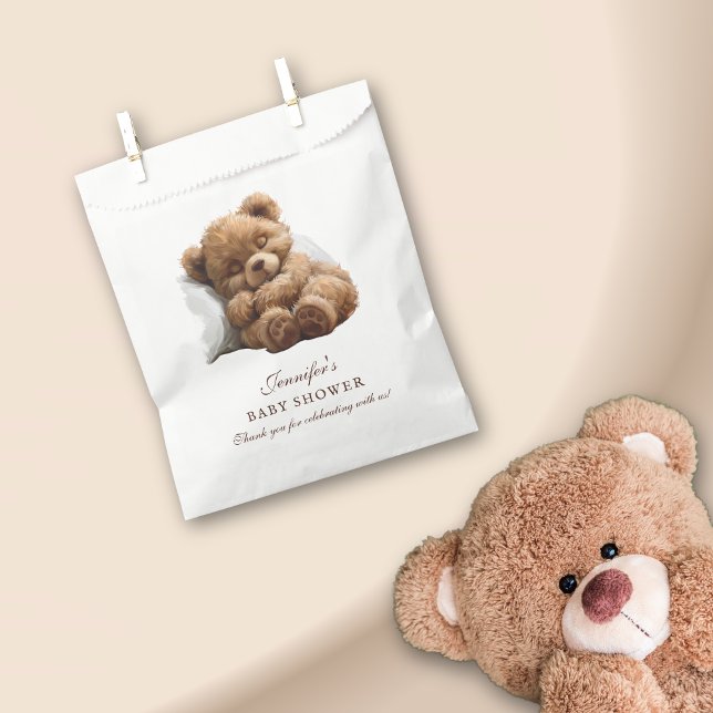 Snuggly Teddy Bear Niedlich Baby Dusche Vielen Dan Geschenktütchen (Von Creator hochgeladen)
