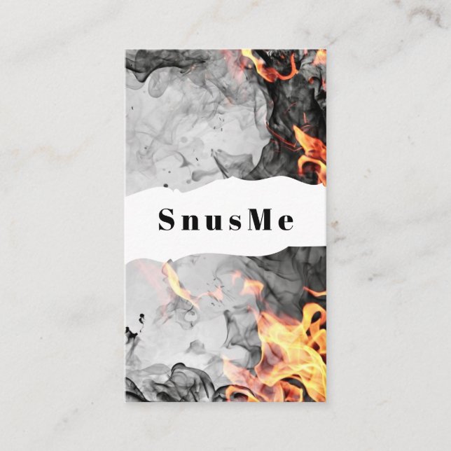 Snus Shop Tobacco Vape Smoke CBD Öl Visitenkarte (Vorderseite)