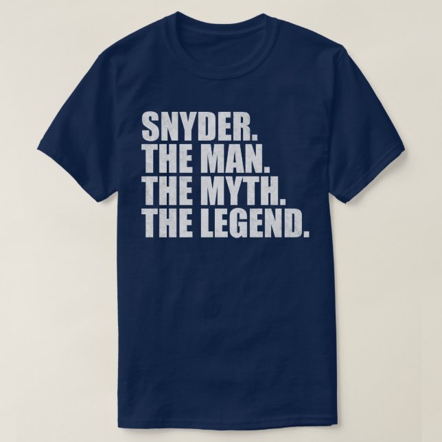 Snyder Snyder Familienname Snyder Nachname Snyder  T-Shirt (Design vorne)