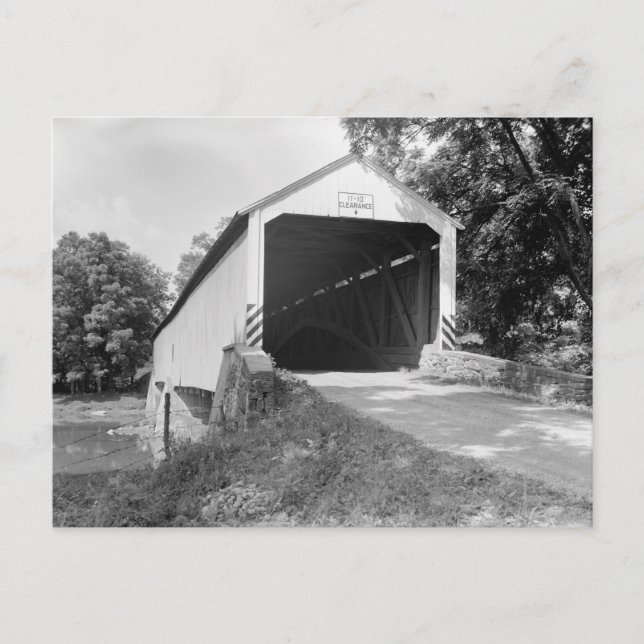 Snyder's Fording Covered Bridge Postkarte (Vorderseite)