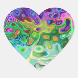 So abstrakt 4.1 Herz-Aufkleber