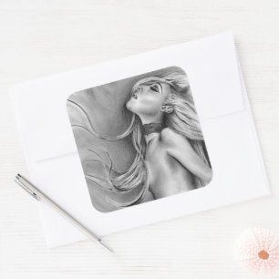 So Alive Mother Monster Blond Original Kunst Quadratischer Aufkleber