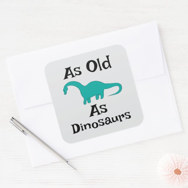 So alt wie die Dinosaurier Aufkleber (Umschlag)