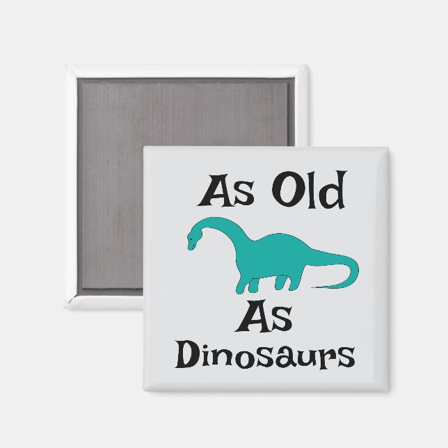So alt wie die Dinosaurier-Magnet Magnet (Vorderseite/Rückseite)