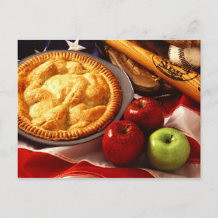 So amerikanisch wie Apfelkuchen! Postkarte