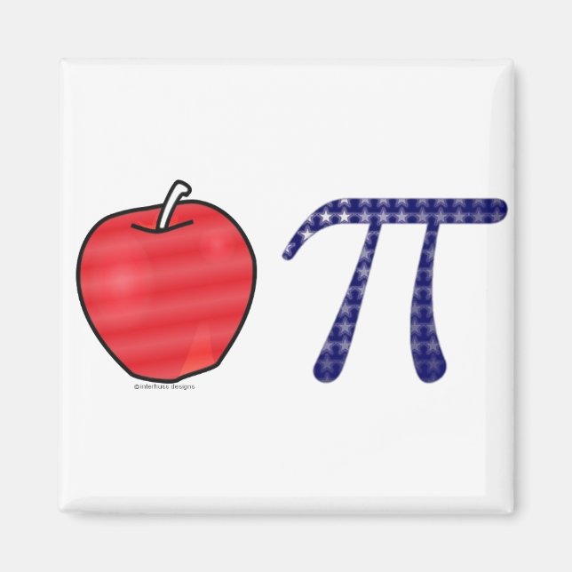 So amerikanisch wie Apple Pi Magnet (Vorne)