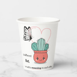 So anders, perfekt zusammen - Niedliche Liebe Pappbecher