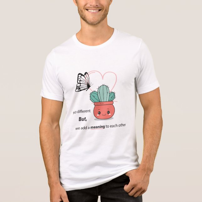 So anders, perfekt zusammen - Niedliche Liebe Tri-Blend Shirt (Vorderseite)