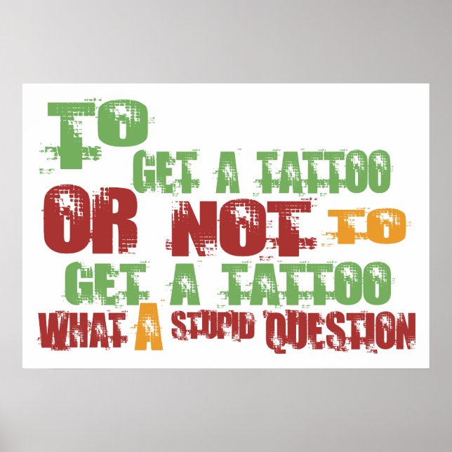 So bekommen Sie einen Tattoo Poster (Vorne)