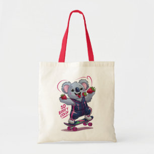 So Berry Cool Koala Skateboard, Lustige Erdbeere Tragetasche