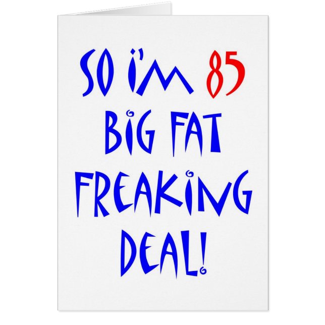 So bin ich 85… (Vorne)