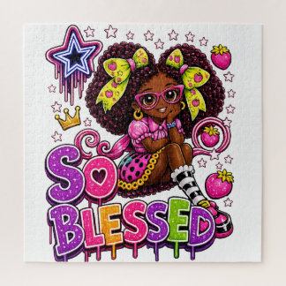 So Blessed™ StarBerry | Süßes Mädchen Erdbeer Puzzle