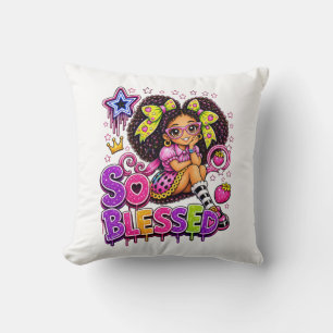 So Blessed™ StarBerry Süßes Mädchen Erdbeere Kissen