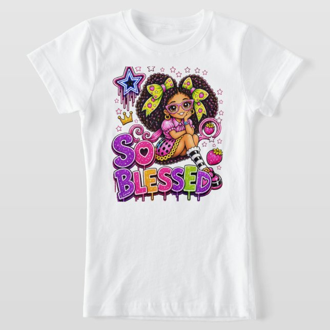 So Blessed™ StarBerry | Süßes Mädchen Erdbeere  T-Shirt (Ablage )