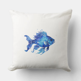 So Blue Fisch groß Kissen