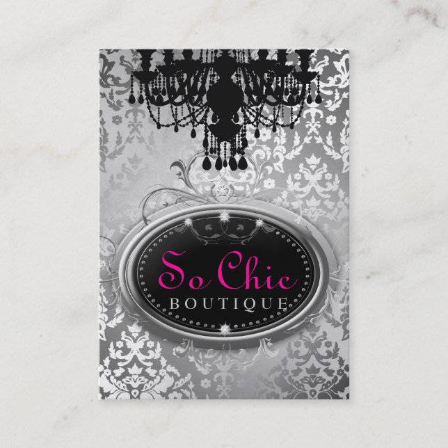 So Butike-Silber des Chic-311 metallisch Visitenkarte (Vorderseite)