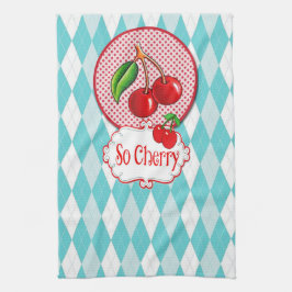 "So Cherry" Retro-Teetuch. Geschirrtuch