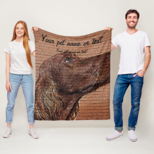 So cool and beautiful, Irish Setter Dog Fleecedecke