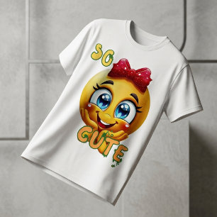So Cute Emoji Gesicht Kinder T-Shirt süß Lächeln