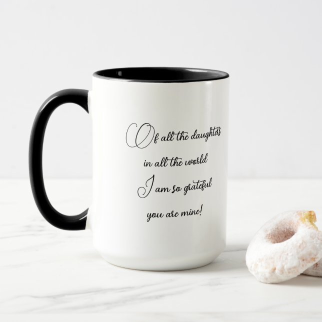 So dankbar, dass du meins bist | Tochtergeschenk | Tasse (Mit Donut)