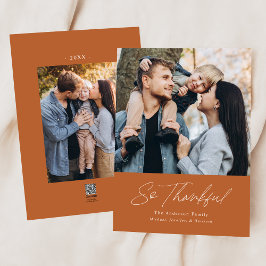 So dankbar Orange 2 Foto Erntedank Feiertagskarte