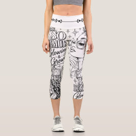 So Demure™ DIY Hochtaillierte Capri-Leggings | Mal Capri Leggings