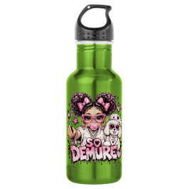 So Demure™ Pink Glam Girl Bubblegum Wasserflasche