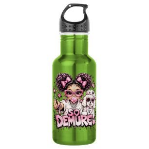 So Demure™ Pink Glam Girl Bubblegum Wasserflasche