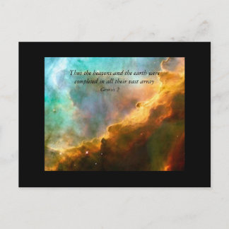 So die Himmel und die Erde Postkarte