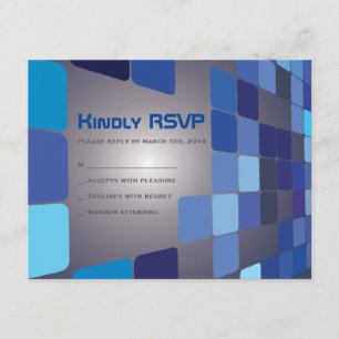 SO DIGITAL-Bar-Schläger Mitzvah Antwort-Karte RSVP Karte