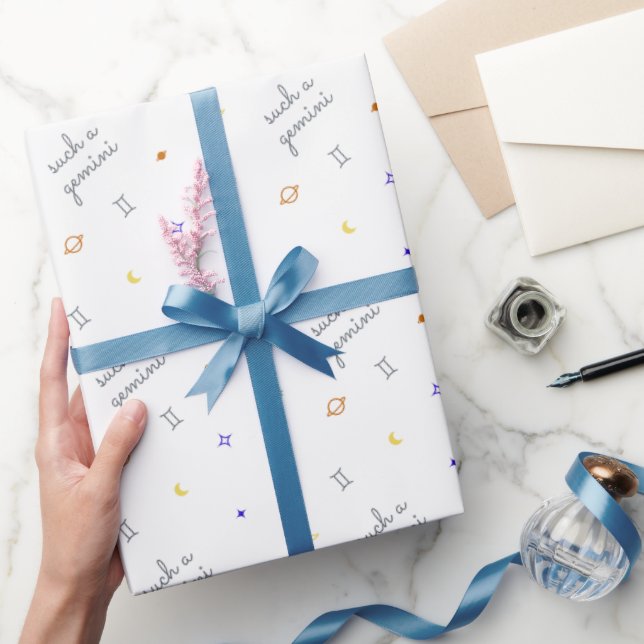 So ein Gemini (Retro-Farben) Geschenkpapier (Schenken)