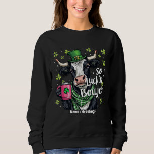 So ein Glück, Boujee Retro St. Patrick's Day Sweatshirt