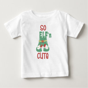 So ELF'n niedliches lustiges Weihnachten Baby T-shirt