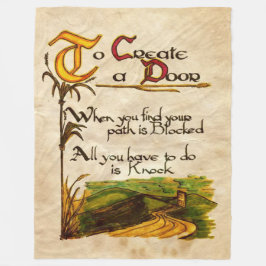 So erstellen Sie eine Tür Fleecedecke