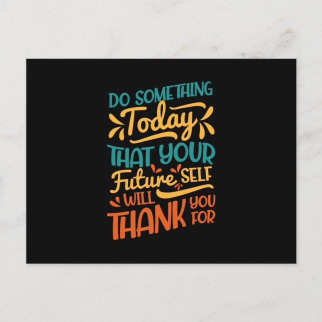 So etwas heute, Ihre Zukunft Postkarte (Vorderseite)