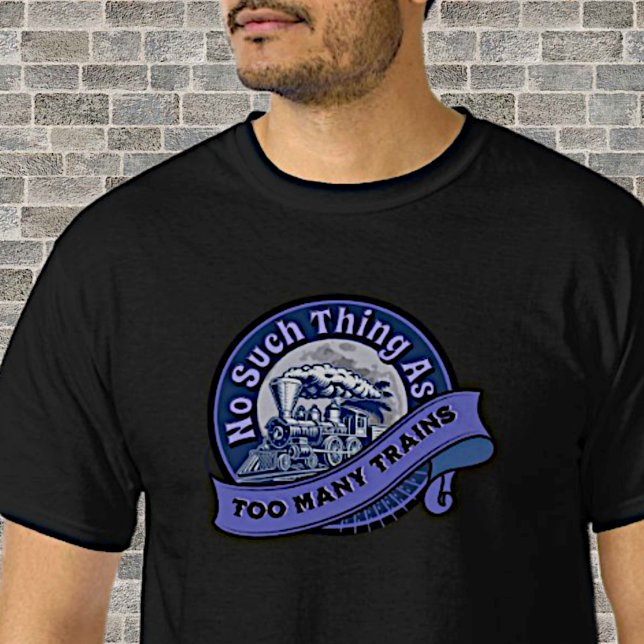 So etwas wie zu viele Züge Blue Dam Motor T-Shirt (Von Creator hochgeladen)