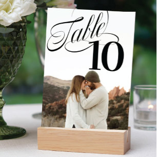 So Extravagante Tischnummer Foto