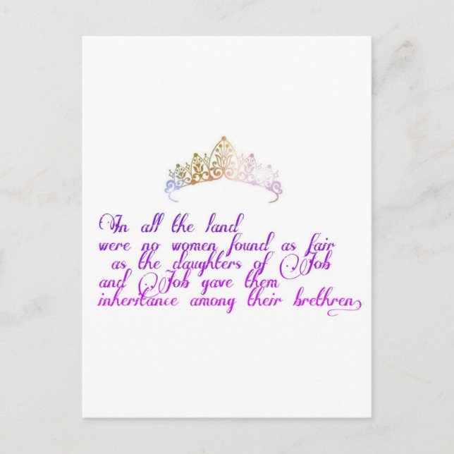 So fair wie die Töchter der Arbeit Postkarte (Vorderseite)